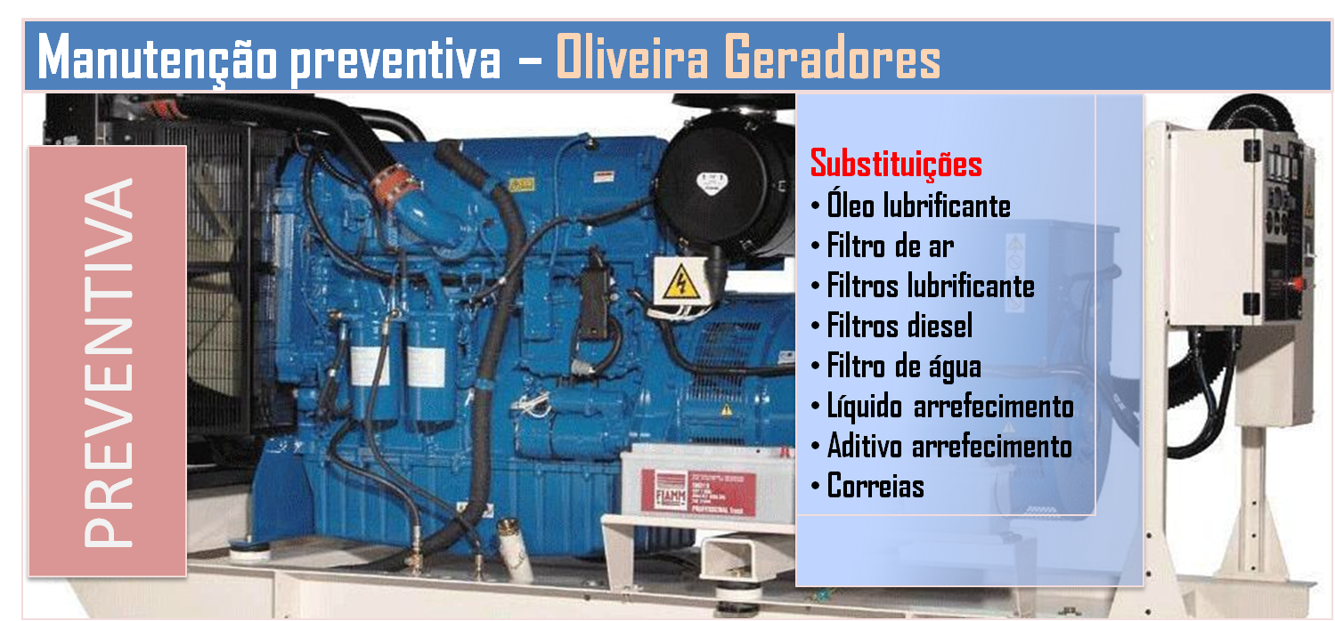 Manutenção preventiva - Oliveira Geradores Manutenção preventiva - Oliveira Geradores